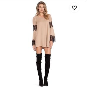 FOR LOVE AND LEMONS Festival Dress in Camel